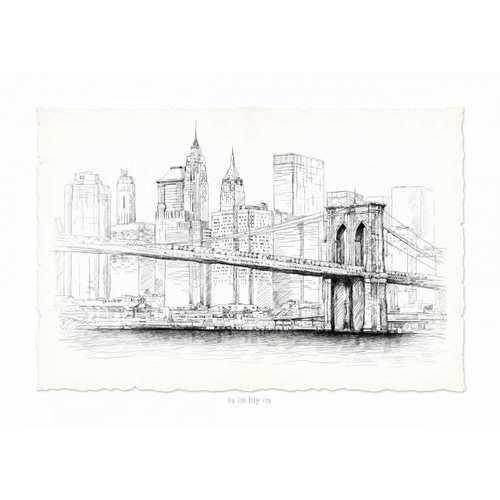 Brooklyn Bridge Pen and Ink