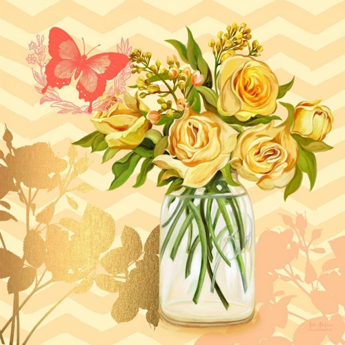 Yellow Mason Jar Bouquet