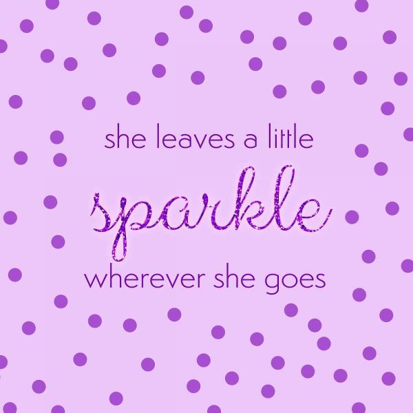 She Leaves A Little Sparkle