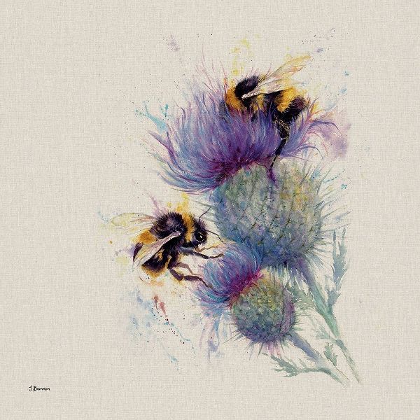 Bees on Thistle
