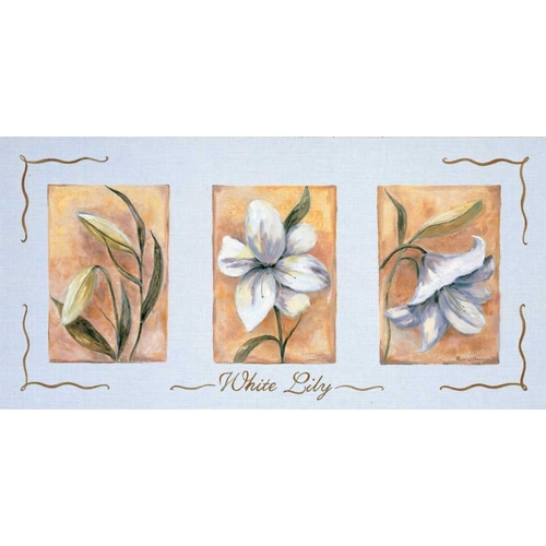 White lily Triptychon