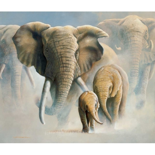 Running elephants II
