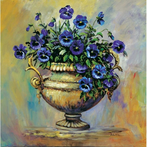 Blue pansies delight