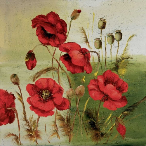 Red poppies composition I