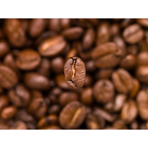 Top view of coffee beans