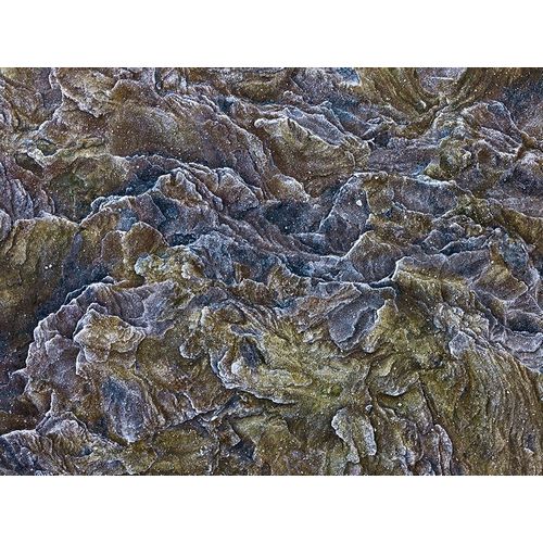 Frosty rock surface