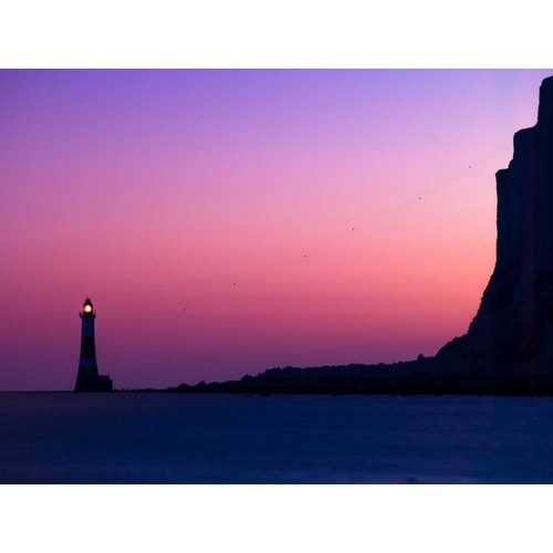 Lighthouse at dusk, Beachy Head, UK