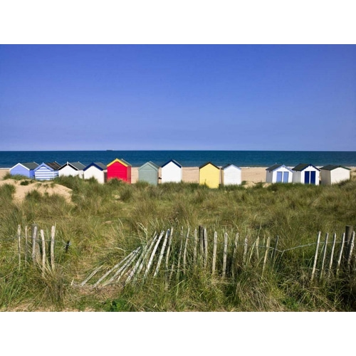 Beach huts in a row