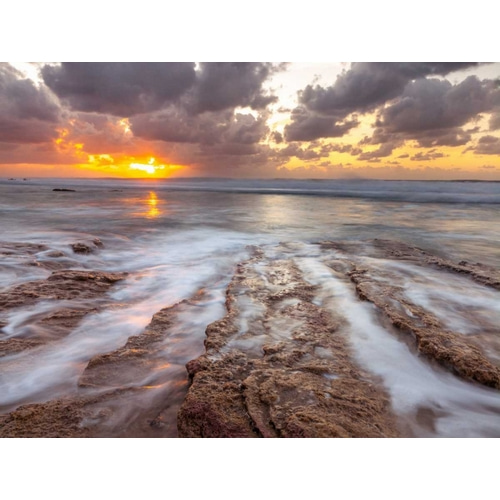 Sunset over Palmachim beach, Israel