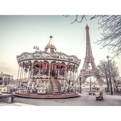 Carousel and the Eiffel tower