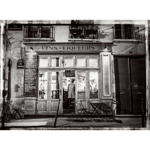 Cafe on street of Montmartre, Paris
