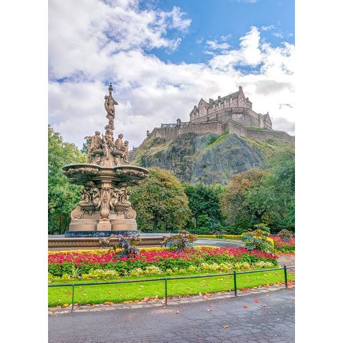 Frank, Assaf 아티스트의 The Ross Fountain and Edinburgh Castle-Scotland 작품