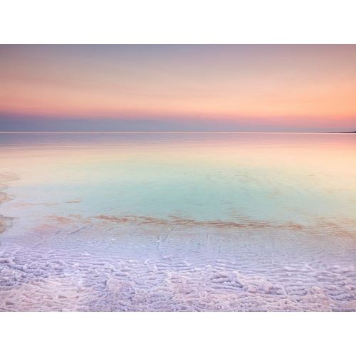 Dead sea shore at dusk-Israel