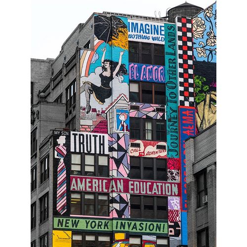 Frank, Assaf 아티스트의 Advertisements on building exterior-New York 작품