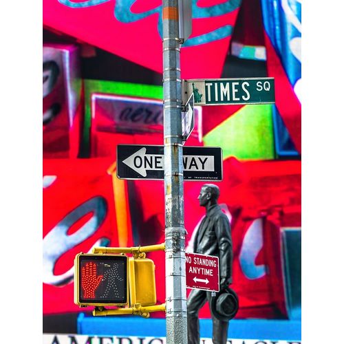 Frank, Assaf 아티스트의 Road signs on traffic signal-New York 작품