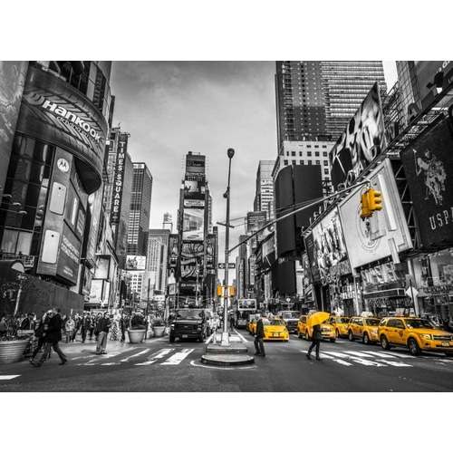Traffic signal on broadway Times Square, Manhattan, New York City