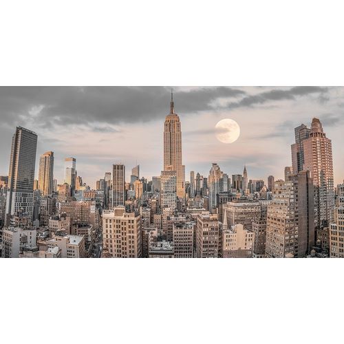 Frank, Assaf 아티스트의 Empire State Building with Manhattan skyline - New York City 작품