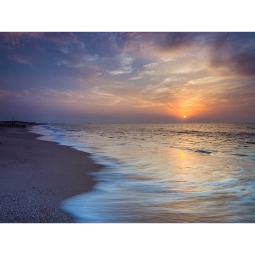 Evening view of beautiful beach in Israel