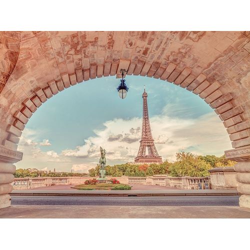 Eiffel Tower from Bir-Hakeim Bridge-Paris-France