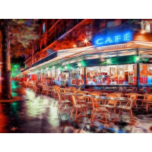 Sidewalk cafe in Paris, France