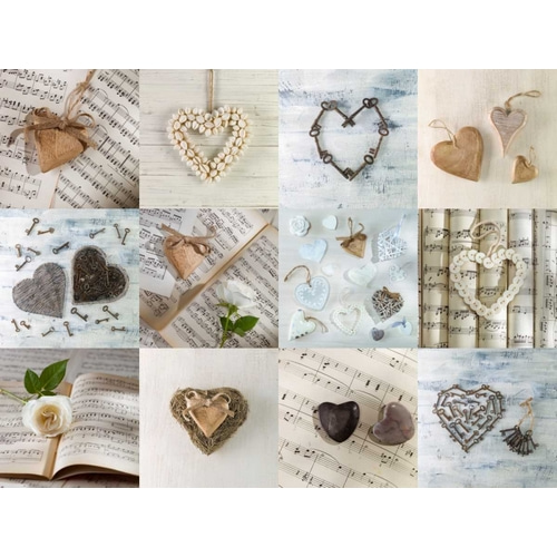 Collections of Hearts in a Collage