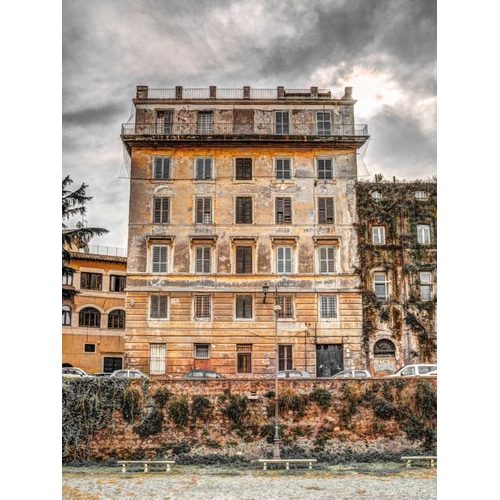 Old rustic building in Rome, Italy