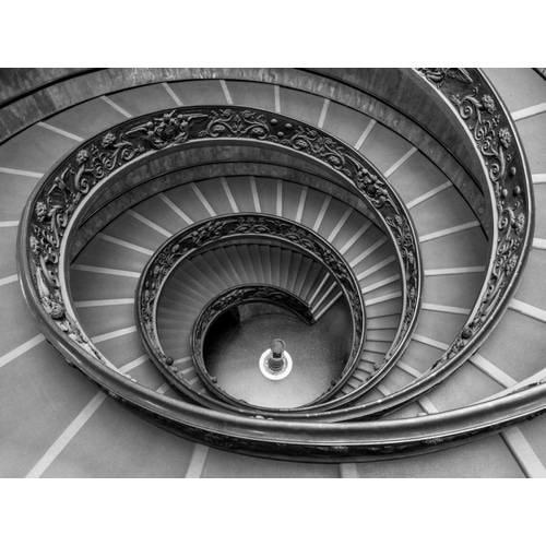 Spiral staircase at the Vatican museum, Rome, Italy