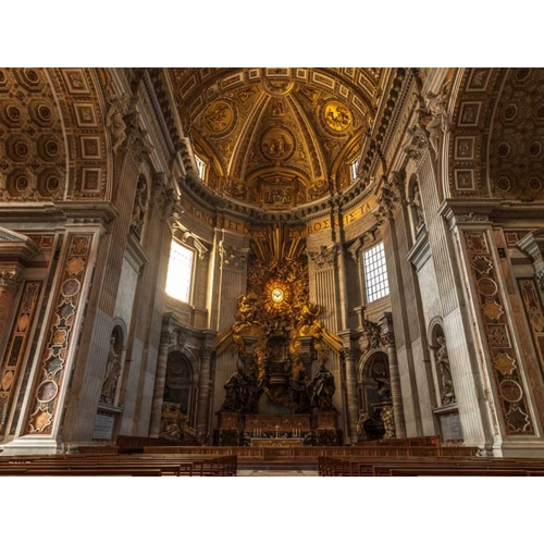 Inside of St. Peters Basilica, Rome, Italy