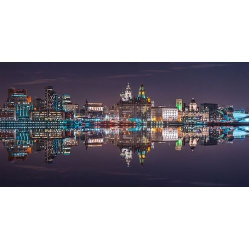 Liverpool city skyline across the River Mersey, UK, FTBR-1872