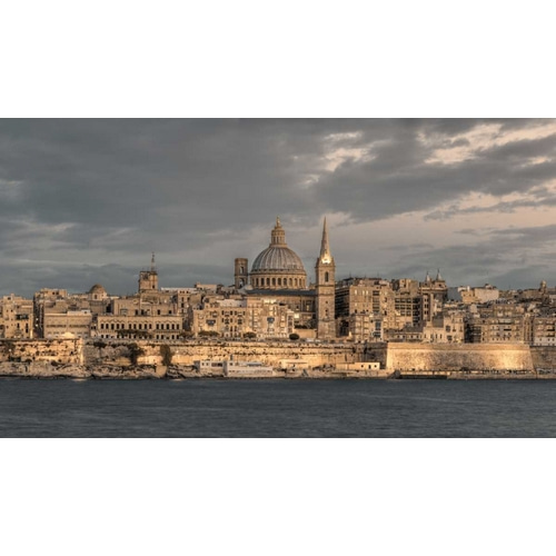 St Pauls Cathedral and Carmelite church at Valetta, Malta