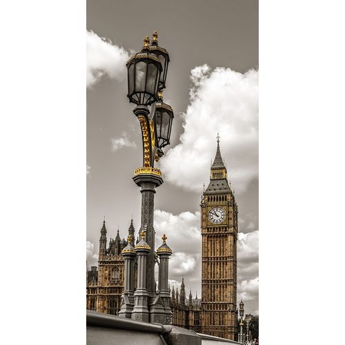 Frank, Assaf 아티스트의 Street lamp with Big Ben in background-London-UK 작품