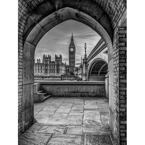 View of Big Ben through arch, London, UK, FTBR-1907