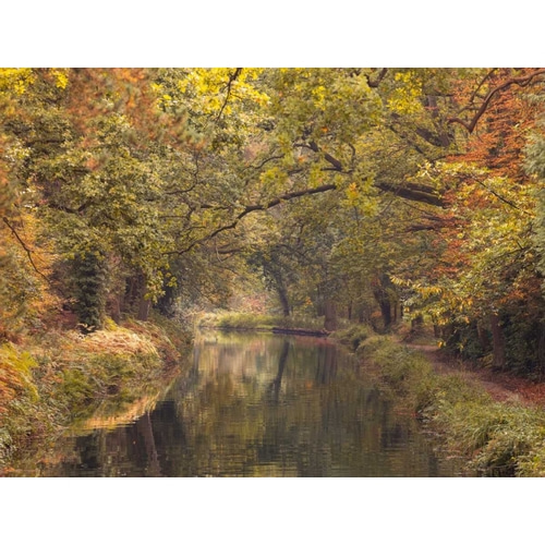 Basingstoke canal in countryside, UK, FTBR-1830
