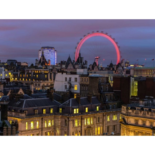 London cityscape with Millennium Wheel