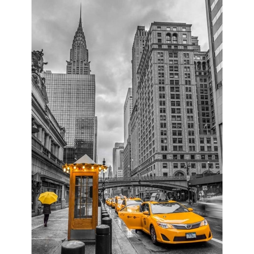 Cab on New York city street, FTBR-1840