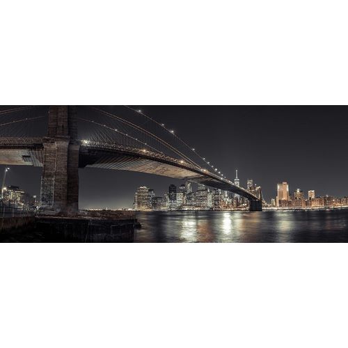 Brooklyn bridge over East river, Lower Manhattan, New York, FTBR-1910