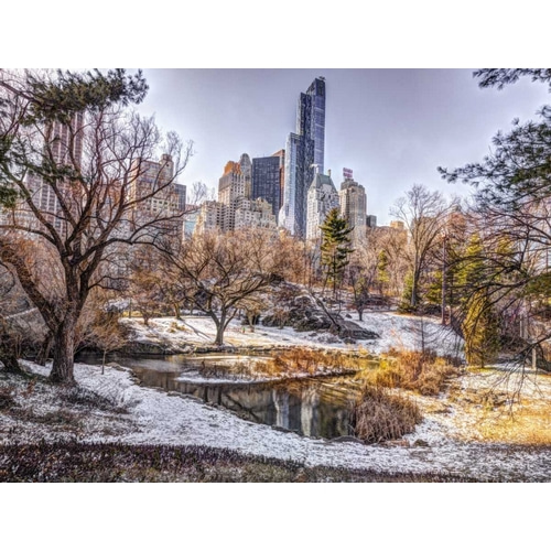 Central park with Lower Manhattan skyline, New York
