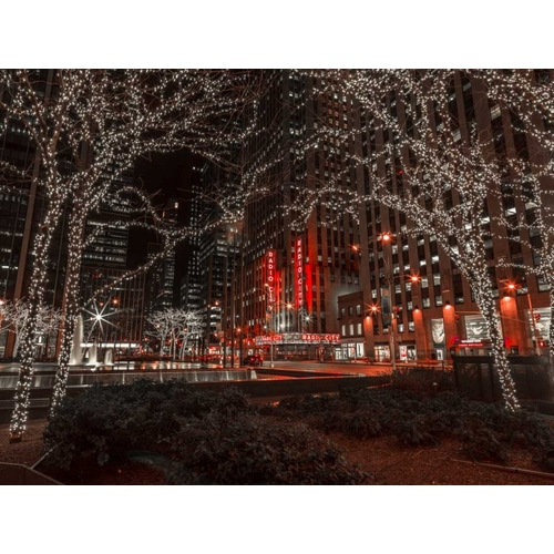 New York city stret in night