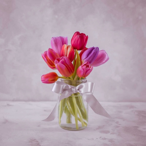 Ranuncuclus flowers in a vase