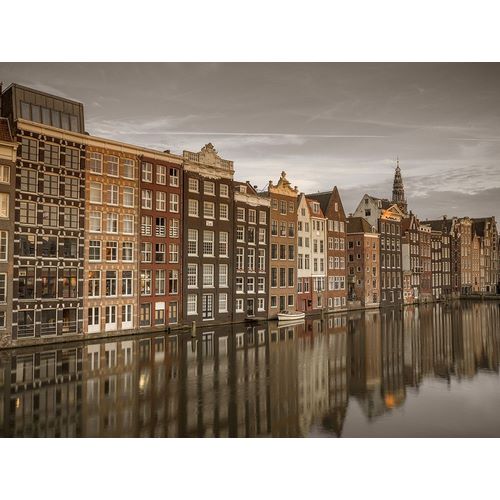 Frank, Assaf 아티스트의 Houses alongside canal-Amsterdam 작품
