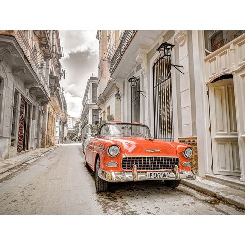 Frank, Assaf 아티스트의 Vintage car on street of Havana-Cuba 작품