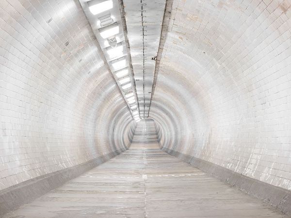 Walkway tunnel in London