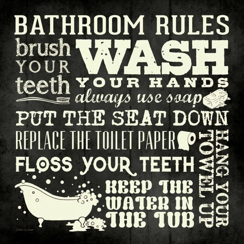 Bath Rules - Black
