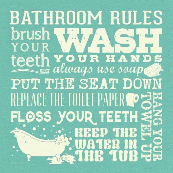 Bath Rules - Green