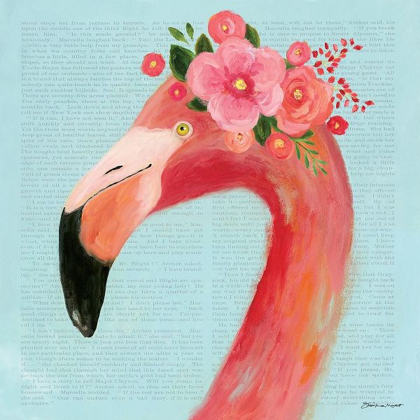 Flamingo Flower Face
