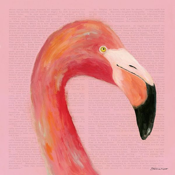 Flamingo Face in Pink