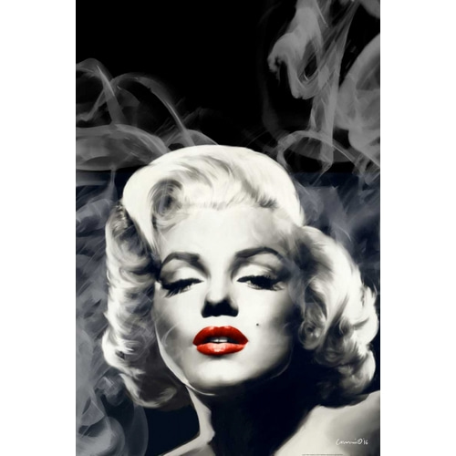 Red Lips Marilyn In Smoke