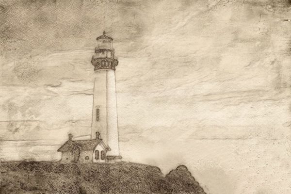 Lighthouse Sepia