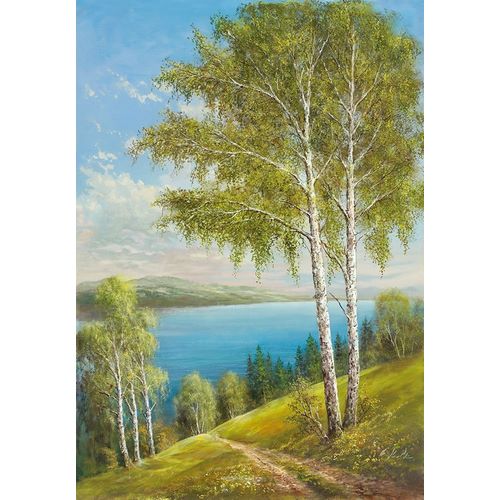 BIRCHES AT THE LAKE II