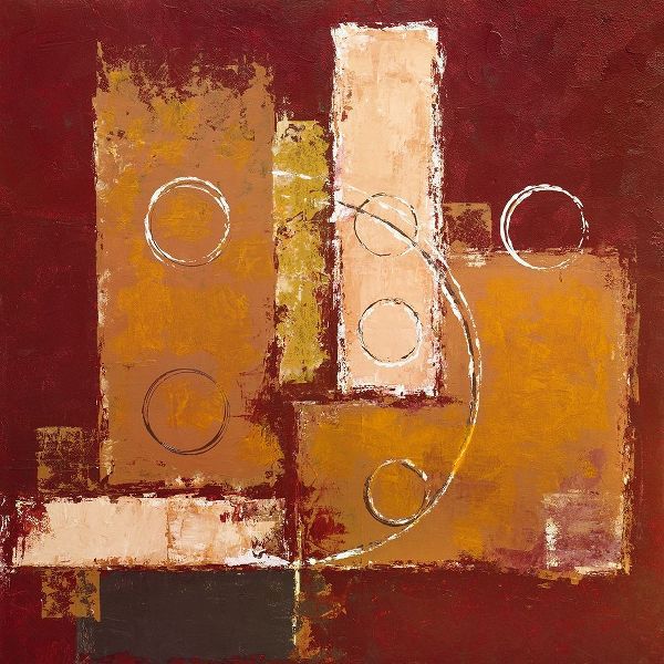 Circles on red-brown I